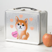 かわいい柴犬ハート |犬好き メタルランチボックス (インサイチュ)