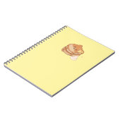 かわいい柴犬バナナスパンケーキノート ノートブック (左側)