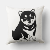 かわいい柴犬パピーアート クッション (裏面)