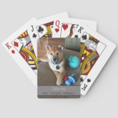 かわいい柴犬子犬カスタムの写真 トランプ (裏面)