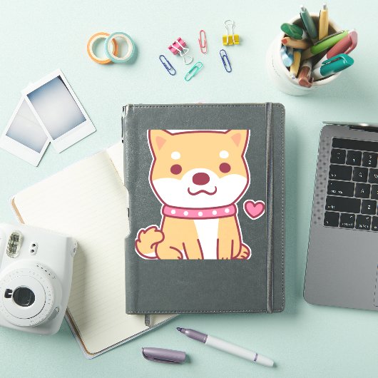 かわいい柴犬犬 シール (iPadカバー)