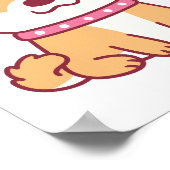 かわいい柴犬犬 ポスター (角)