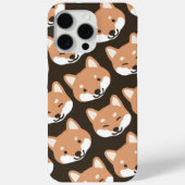 かわいい柴犬顔笑顔と点滅する犬 Case-Mate iPhoneケース (裏面)