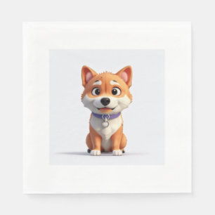 かわいい柴犬 スタンダードランチョンナプキン