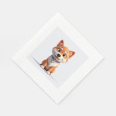 かわいい柴犬 スタンダードランチョンナプキン (角)