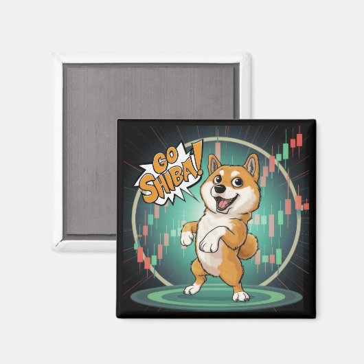 かわいい柴犬 マグネット (正面/裏面)