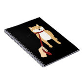 かわいい柴犬 |犬のおもしろいデザイン ノートブック (右側)