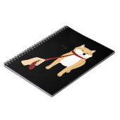 かわいい柴犬 |犬のおもしろいデザイン ノートブック (左側)