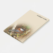 かわいい栗の裏の《鳥》アメリカゴガラ松の木 ポストイット (アングル)