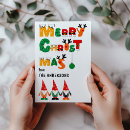 かわいい格言おもしろいお洒落フォントメリークリスマス シーズンカード