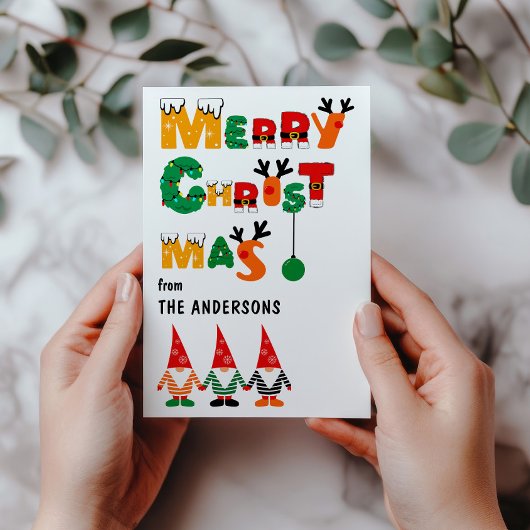 かわいい格言おもしろいお洒落フォントメリークリスマス シーズンカード