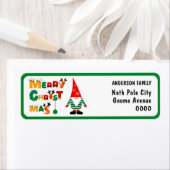 かわいい格言お洒落フォントクリスマス差出人住所 ラベル (インサイチュ)