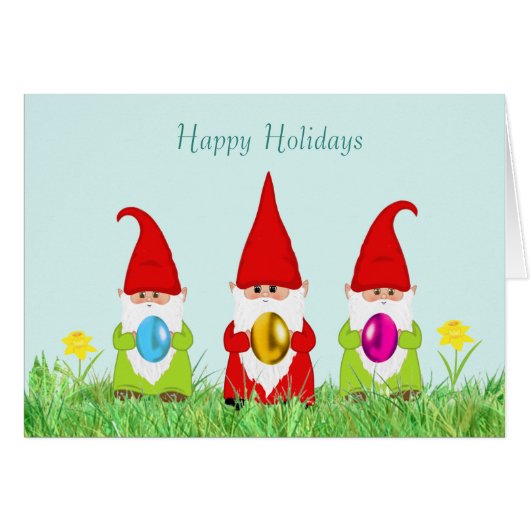 かわいい格言がイースターエッグを持つ (正面横)