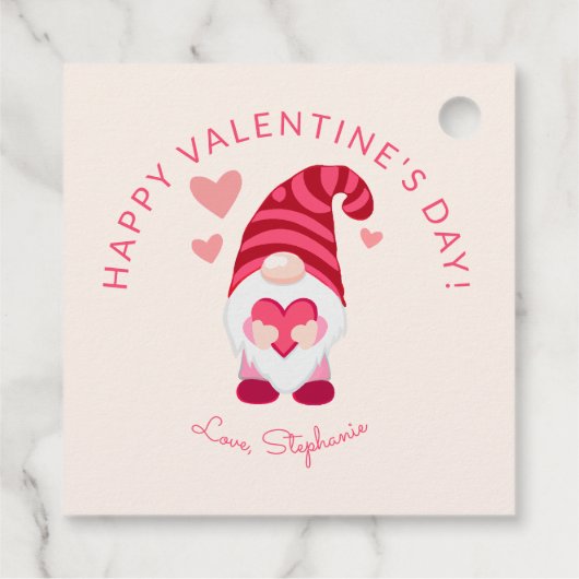 かわいい格言がハートバレンタインデーを持つ フェイバータグ (裏面)