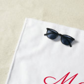 かわいい格言とクリスマスツリーハット&ギフト – おもしろい  ビーチタオル (インサイチュ)