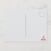 かわいい格言とハート：バレンタインデーデザイン ポストカード (裏面)