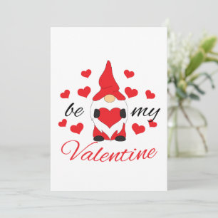 かわいい格言とハートBe my Valentine シーズンカード