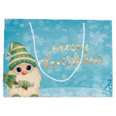 かわいい格言とパインツリーホリデイ ラージペーパーバッグ (裏面)