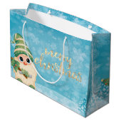 かわいい格言とパインツリーホリデイ ラージペーパーバッグ (裏面アングル)