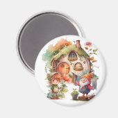 かわいい格言と小さな妖精の磁石 マグネット (正面/裏面)