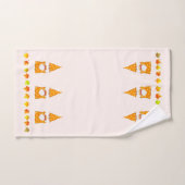 かわいい格言と紅葉ズオンベージュ ハンドタオル (ハンドタオル)