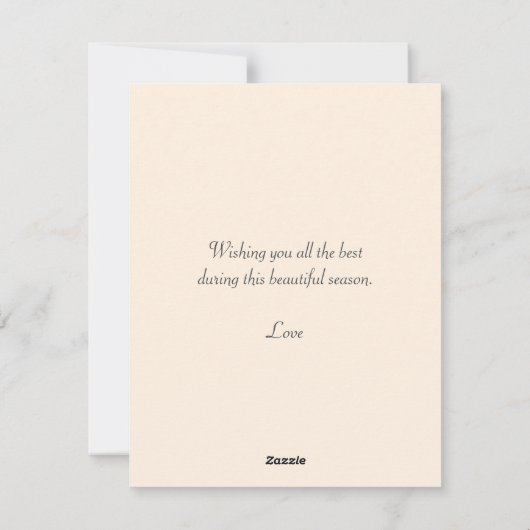 かわいい格言と紅葉感謝祭 シーズンカード (裏面)