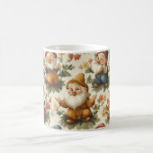 かわいい格言と花デザイン コーヒーマグカップ (中央)