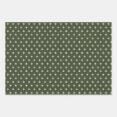 かわいい格言の木と雪の結晶クリスマス ラッピングペーパーシート (正面3)