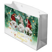 かわいい格言の森スターズメリークリスマス ラージペーパーバッグ (裏面アングル)
