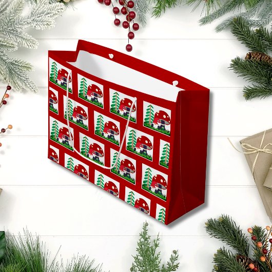 かわいい格言アットホーム ラージペーパーバッグ