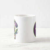 かわいい格言ウェルカムガーデンパーティー追加の名前 コーヒーマグカップ (中央)