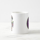 かわいい格言ウェルカムガーデンパーティー追加の名前 コーヒーマグカップ (中央)