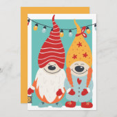 かわいい格言カップルパーソナライズされたクリスマス シーズンカード (正面/裏面)