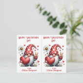 かわいい格言キッズバレンタインパーティー教室カード ポストカード (スタンド正面)