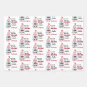 かわいい格言クリスマスウォーター色 ラッピングペーパーシート (正面2)