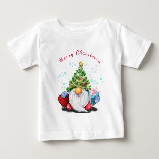 かわいい格言クリスマスベビーTシャツ ベビーTシャツ (正面)