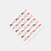 かわいい格言クリスマスホリデー スタンダードカクテルナプキン (角)