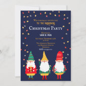 かわいい格言クリスマスライトクリスマスパーティー 招待状 (正面)