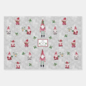 かわいい格言クリスマスライトシャインフォレストツリースター ラッピングペーパーシート (正面3)