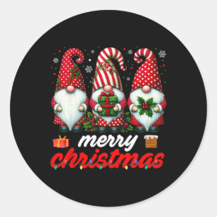 かわいい格言クリスマスライトファミリー格言クリスマスMatc ラウンドシール