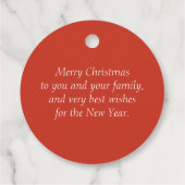 かわいい格言クリスマス恵みカスタムギフト フェイバータグ (裏面)