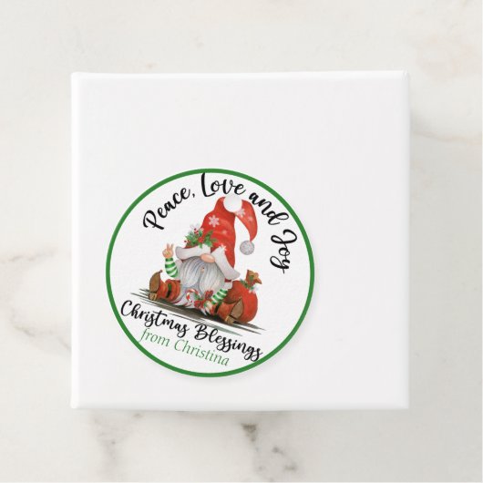 かわいい格言クリスマス恵みカスタムギフト フェイバータグ (インサイチュ)