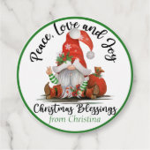 かわいい格言クリスマス恵みカスタムギフト フェイバータグ (正面)