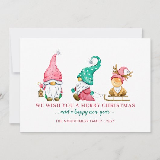 かわいい格言クリスマス シーズンカード (正面)