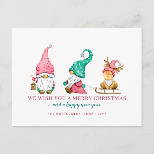 かわいい格言クリスマス シーズンポストカード (正面)