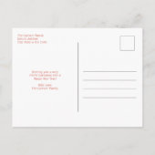 かわいい格言クリスマス シーズンポストカード (裏面)