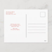 かわいい格言クリスマス シーズンポストカード (裏面)