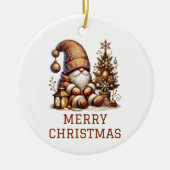 かわいい格言クリスマス セラミックオーナメント (正面)