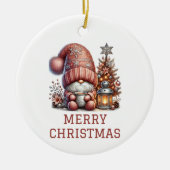かわいい格言クリスマス セラミックオーナメント (正面)
