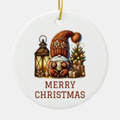 かわいい格言クリスマス セラミックオーナメント (正面)